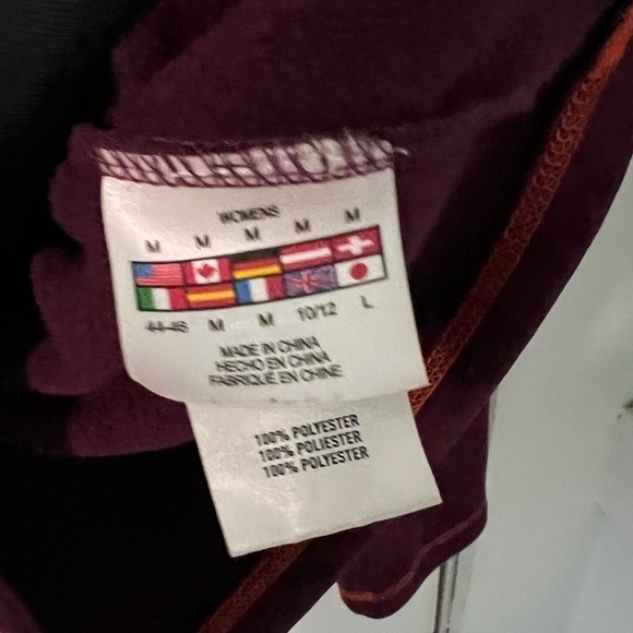 Spider Purple Thermal Fleece Full Zip Layna Hoodie - Picture 12 of 13